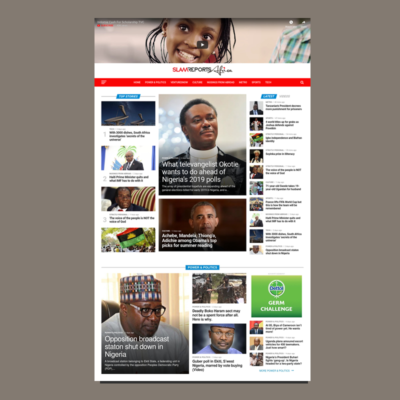 Slam Reports Africa